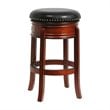 Boraam Wood Bar Height Hamilton Swivel Stool in Brandy Brown Finish