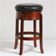 Boraam Wood Bar Height Hamilton Swivel Stool in Brandy Brown Finish