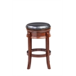 Boraam Wood Hamilton Backless Swivel Bar Stool in Cherry Finish