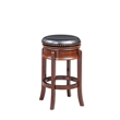 Boraam Wood Hamilton Backless Swivel Bar Stool in Cherry Finish