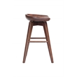Boraam Wood Bali Counter Height Swivel Counter Stool in Cappuccino Finish