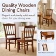 Boraam Wood Shaker Dining Chair in Walnut Finish (Set of 2)