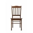 Boraam Wood Shaker Dining Chair in Walnut Finish (Set of 2)