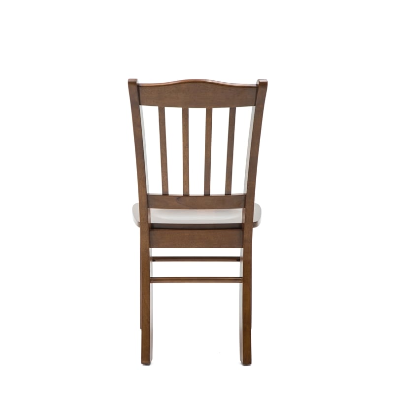 Boraam Wood Shaker Dining Chair in Walnut Finish (Set of 2)
