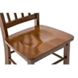 Boraam Wood Shaker Dining Chair in Walnut Finish (Set of 2)