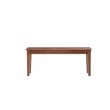 Boraam Wood Shaker Bench in Walnut Finish