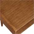Boraam Wood Zebra Alborg End Table in Rich Walnut Finish