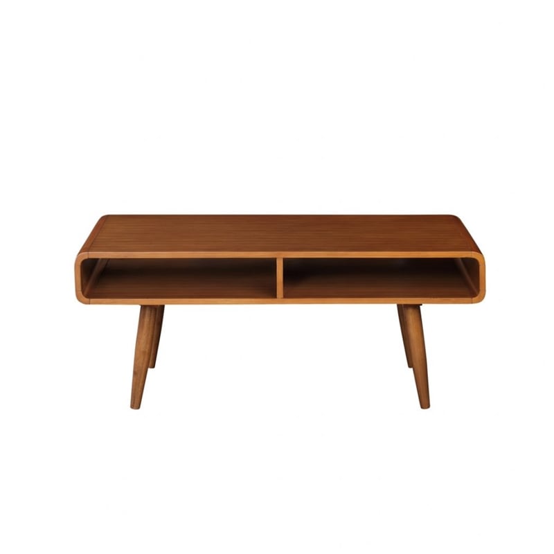 Boraam Wood Halmstad Coffee Table in Rich Walnut Finish