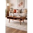 Boraam Wood Halmstad Coffee Table in Rich Walnut Finish