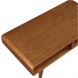 Boraam Wood Halmstad Coffee Table in Rich Walnut Finish