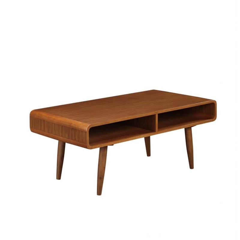 Boraam Zebra 3 Piece Dansk Occasional Table Set in Rich Walnut
