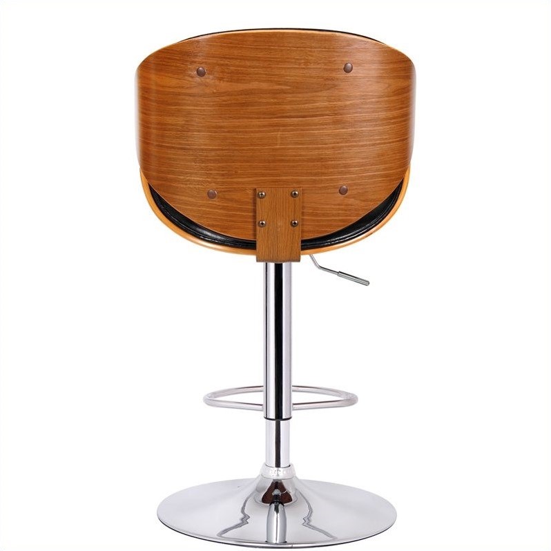 Boraam Osa Adjustable Swivel Bar Stool in Black 99530