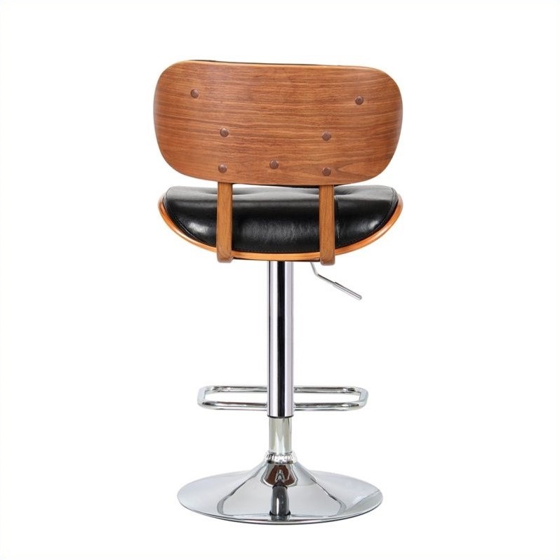 Boraam Smuk Adjustable Swivel Bar Stool in Black Cymax Business