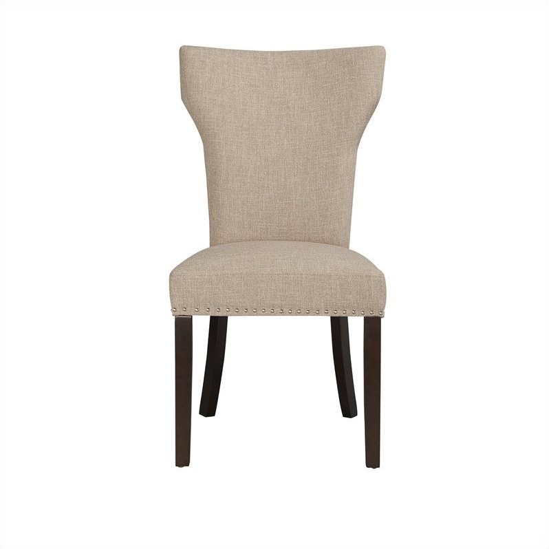 Boraam Monaco Parson Dining Chairs (Set of 2) in Oatmeal