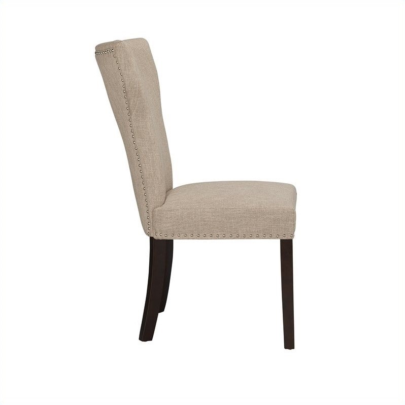 Boraam Monaco Parson Dining Chairs (Set of 2) in Oatmeal