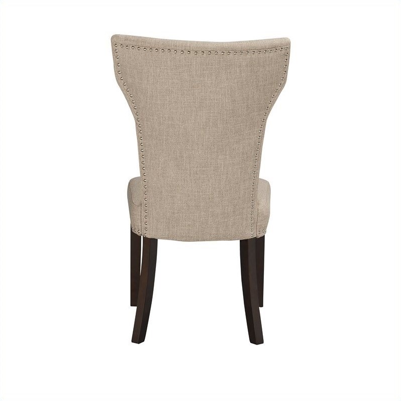 Boraam Monaco Parson Dining Chairs (Set of 2) in Oatmeal