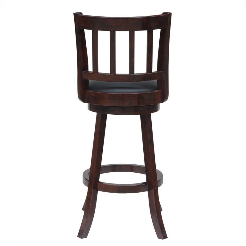 24 Swivel Counter Stool In Cherry Finish 60924   484381 2 L 