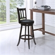 Boraam Wood Bloomington Bar Height Swivel Bar Stool in Cappuccino Finish