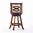 Boraam Siena Counter Height Swivel Counter Stool in Cherry Finish