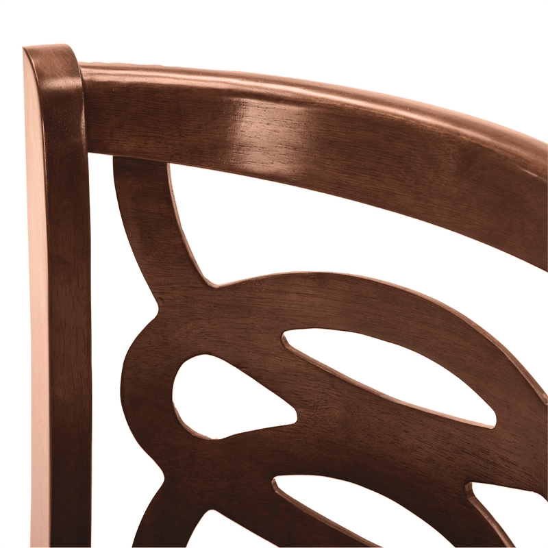 Boraam Siena Counter Height Swivel Counter Stool in Cherry Finish