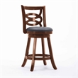 Boraam Siena Counter Height Swivel Counter Stool in Cherry Finish