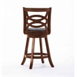 Boraam Siena Counter Height Swivel Counter Stool in Cherry Finish