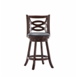 Boraam Siena Counter Height Swivel Counter Stool in Cappuccino Finish