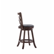 Boraam Siena Counter Height Swivel Counter Stool in Cappuccino Finish