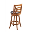 Boraam Wood Siena Counter Height Swivel Counter Stool in Walnut Finish