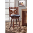 Boraam Wood Siena Counter Height Swivel Counter Stool in Walnut Finish