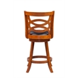 Boraam Wood Siena Counter Height Swivel Counter Stool in Walnut Finish