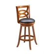 Boraam Wood Siena Counter Height Swivel Counter Stool in Walnut Finish