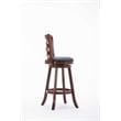 Boraam Wood Siena Bar Height Swivel Bar Stool in Cherry Finish