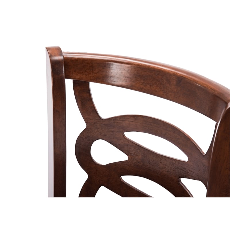 Boraam Wood Siena Bar Height Swivel Bar Stool in Cherry Finish