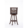 Boraam Siena Bar Height Swivel Bar Stool in Cappuccino Finish