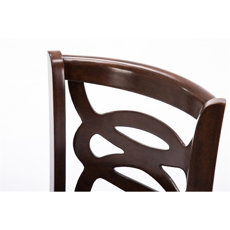 Boraam Siena Bar Height Swivel Bar Stool in Cappuccino Finish