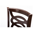 Boraam Siena Bar Height Swivel Bar Stool in Cappuccino Finish