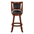 Boraam Wood Avianna Counter Height Swivel Stool in Cherry Finish
