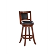 Boraam Wood Avianna Counter Height Swivel Stool in Cherry Finish