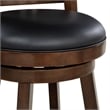 Boraam Wood Avianna Counter Height Swivel Stool in Cappuccino Finish
