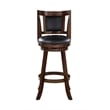 Boraam Wood Avianna Counter Height Swivel Stool in Cappuccino Finish