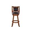Boraam Wood Avianna Counter Height Swivel Stool in Walnut Finish