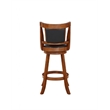Boraam Wood Avianna Counter Height Swivel Stool in Walnut Finish