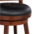 Boraam Wood Avianna Bar Height Swivel Bar Stool in Cherry Finish