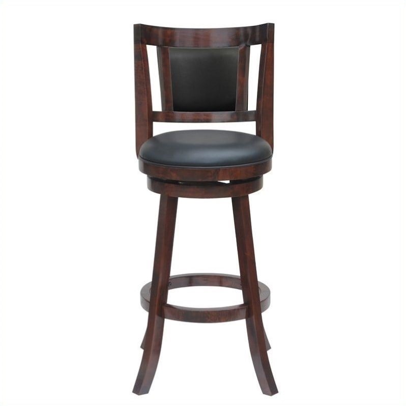 29 Swivel Bar Stool In Cherry Finish 62929 29