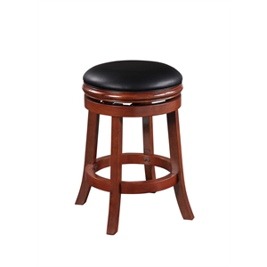 Boraam Wood Swivel Counter Height Stool in Cherry Finish