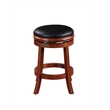 Boraam Wood Swivel Counter Height Stool in Cherry Finish
