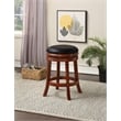 Boraam Wood Swivel Counter Height Stool in Cherry Finish
