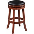 Boraam Wood Backless Swivel Bar Stool in Cherry Finish