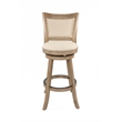 Boraam Melrose Bar Stool in Driftwood Wire-Brush and Ivory